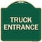 Signmission Traffic Entrance Truck Entrance Heavy-Gauge Aluminum Architectural Sign, 18" x 18", G-1818-22791 A-DES-G-1818-22791 - alternate 1